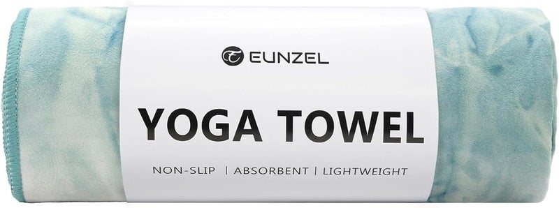 Eunzel Hot Yoga Towel Non-Slip Yoga Mat Towel Ultra-Absorbent Microfiber Towel for Hot Yoga, Pilates，Bikram and Workout 26.5"x 72" - Image 1